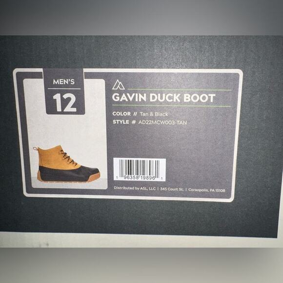 Alpine Mens Full grain leather Tan Gavin Duck Boot Size 12 AD22MCW003 - NEW - Picture 13 of 13